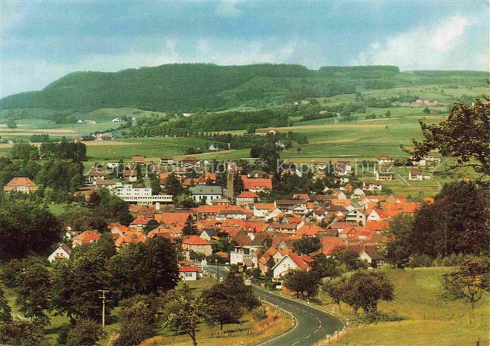 Gersfeld Rhoen im Naturpark Fliegeraufnahme