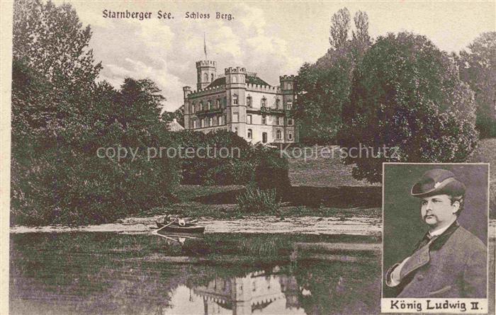 Starnbergersee Starnberg Bayern Schloss BUrg Koenig Ludwig 2