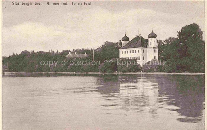 Starnbergersee Starnberg Bayern Ammerland Schloss Pocci
