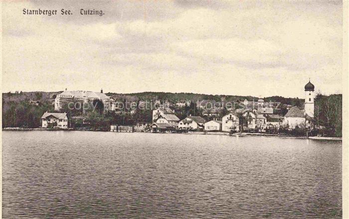 Starnbergersee Starnberg Bayern Tutzing Panorama