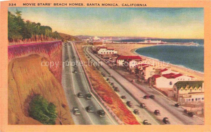 Santa Monica California USA Movie Stars Beach Homes