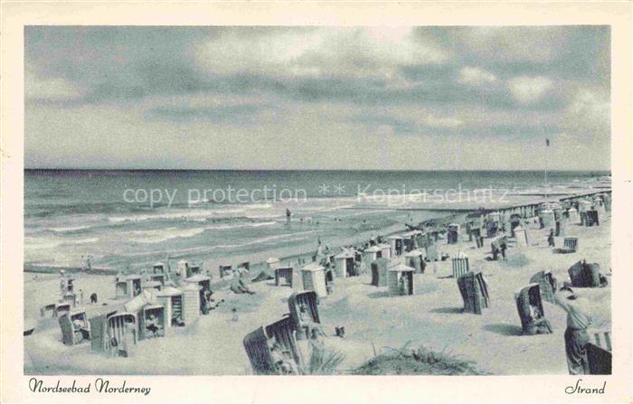 NORDERNEY Nordseebad Niedersachsen Strand