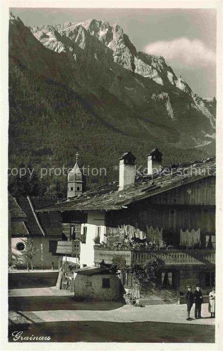 GRAINAU Garmisch-Partenkirchen Bayern Altes Bauernhaus Kapeoeoee