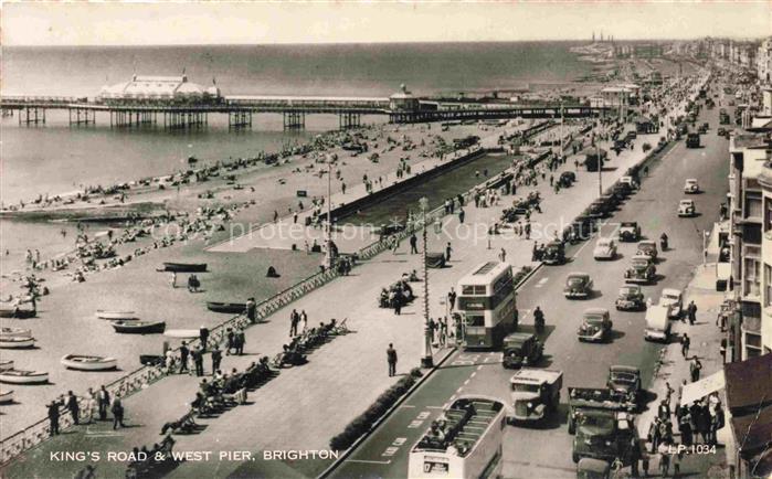BRIGHTON  East Sussex UK Kings Road and West Pier