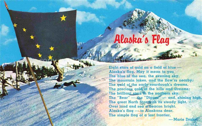 Alaska USA Panorama Alaska's Flag