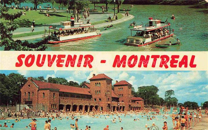 MONTREAL  QUEBEC Canada Les Gondoles du Parc Lafontaine La Piscine de l'Ile Ste