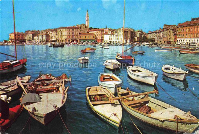 Rovinj Rovigno Istrien Croatia Hafenpartie