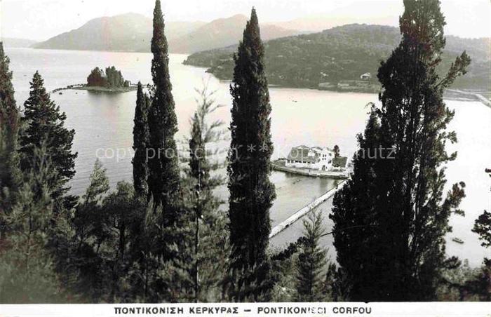 CORFOU Korfu Corfu Greece Pontikonisci
