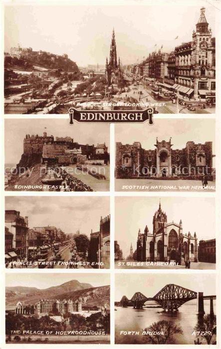 EDINBURGH  SCOTLAND UK Panorama Edinburgh Castle Scottish National War Memorial
