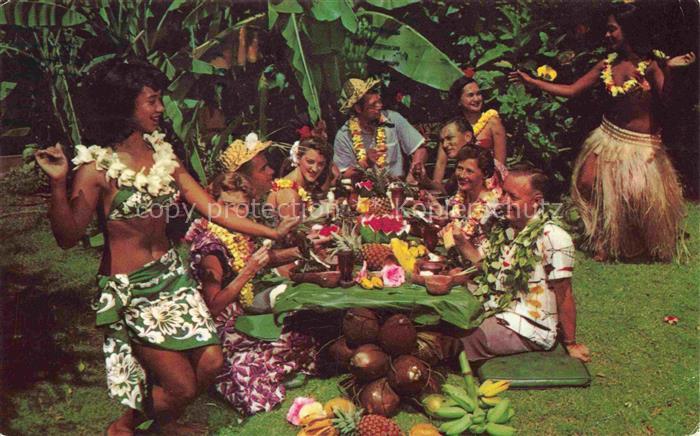 Honolulu Hawaii USA Exotic South Sea islands foods served in the ancient Hawaiia