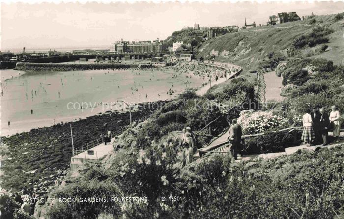 FOLKESTONE Shepway Kent UK East Cliff Rock Gardens