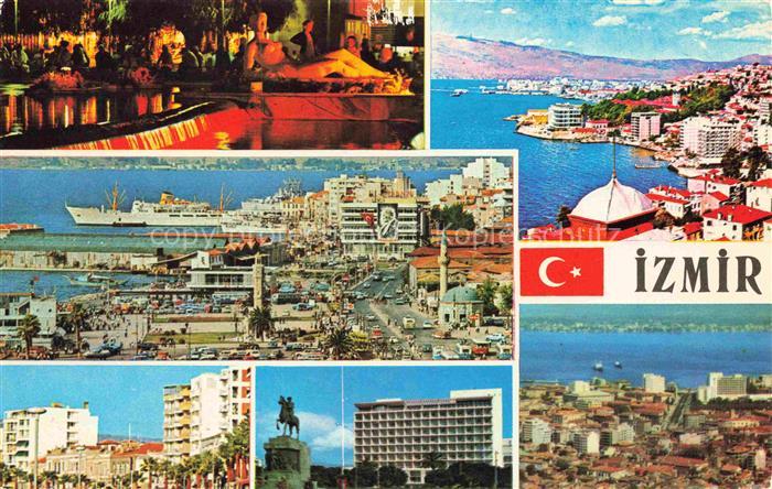 Izmir Smyrne Smyrna TK Teilansichten Hafenpartie Panorama