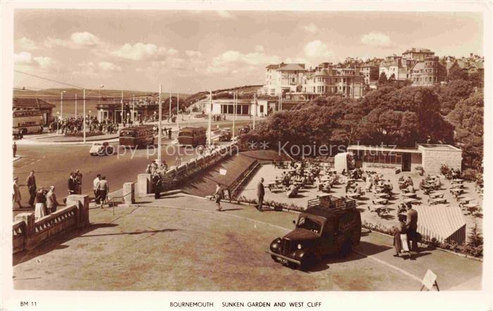 BOURNEMOUTH UK Sunken Garden and West Cliff