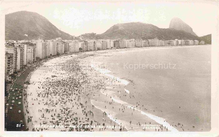 Copacabana Rio de Janeirio Brazil Panorama