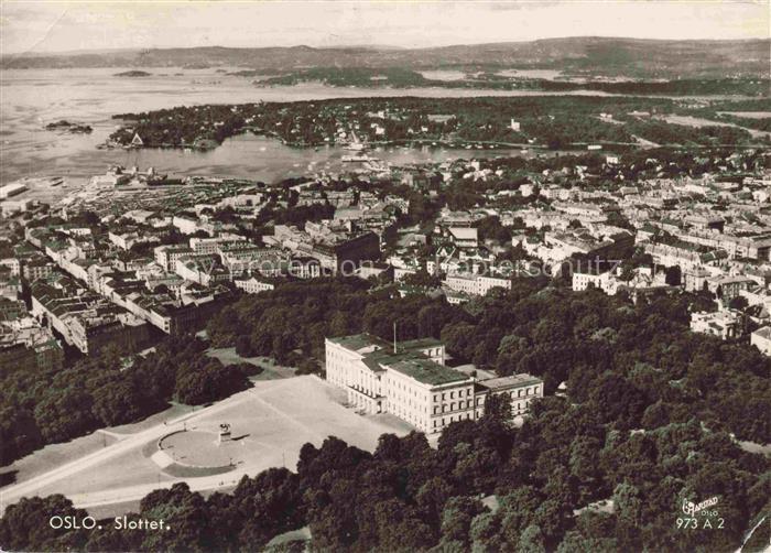 OSLO  Norge Slottet Fliegeraufnahme
