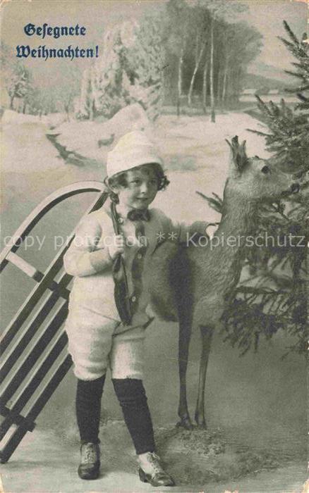 Weihnachten Christmas X-Mas Noel Kind Reh