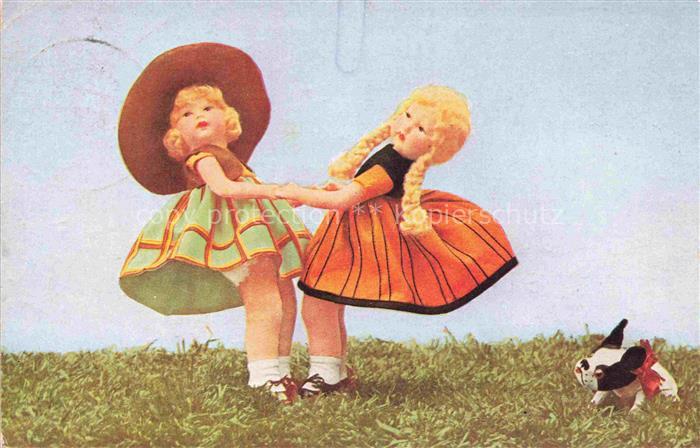 Puppen Dolls Poupees Munecas Spielzeug Tanzend Hund