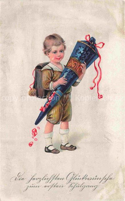 Schule School Ecole Escuela Scuola-- Schuleinfuehrung Kind Zuckertuete