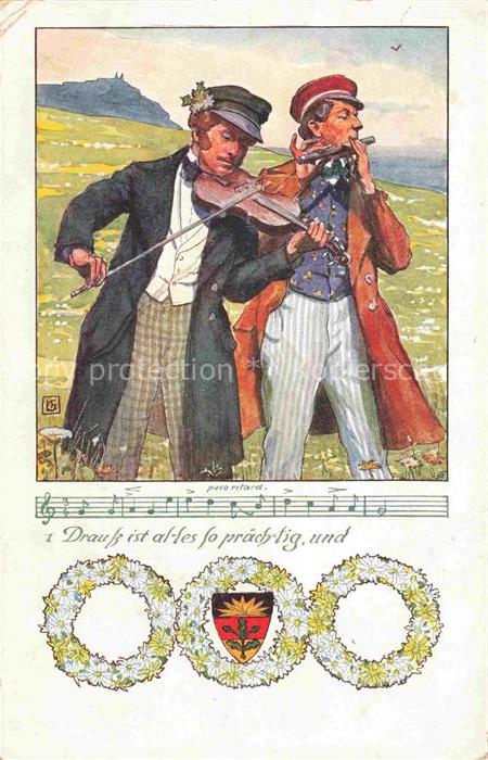 Schulverein Deutscher Nr. 107 Kutzer Geige Floete