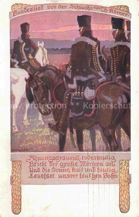 WILKE Karl Alex Kuenstlerkarte Deutsche Wehrverein