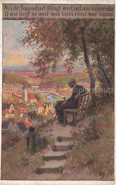 HEY Paul (1867-1952) Kuenstlerkarte Nr. Aus der Jugendzeit