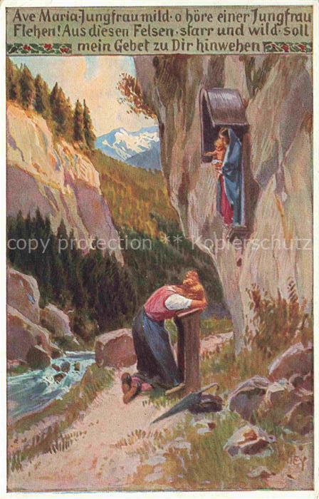 HEY Paul (1867-1952) Kuenstlerkarte Nr. 85 Maria Jungfrau mild