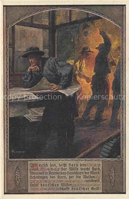 Schulverein Deutscher Nr. 807 Deutsch sein heisst stark sein Arbeiter