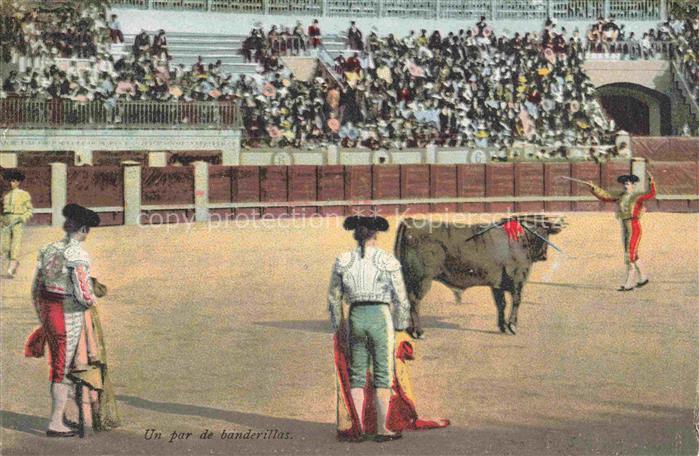 Stierkampf Corrida de Toros Bullfight-- banderillas