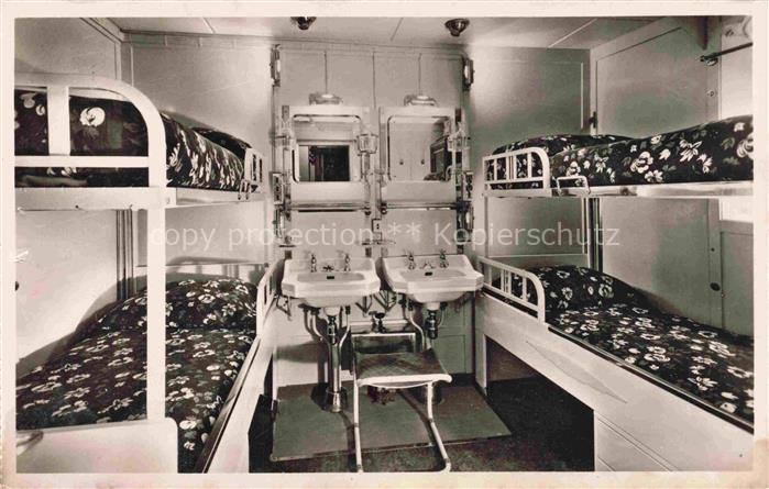 Dampfer Oceanliner 9 Paquebot LIBERTE Schlafkabine