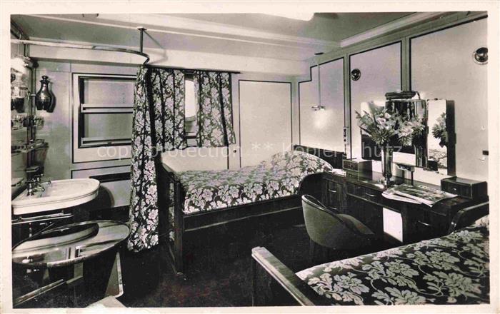 Dampfer Oceanliner Liberte Cabine 1 classe exterieure