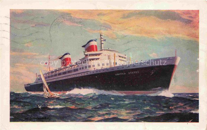 Dampfer Oceanliner New S.S. UNITED STATES
