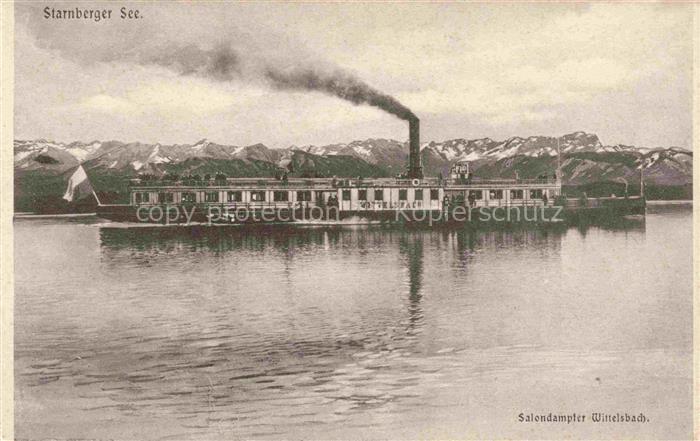 Dampfer Binnenschifffahrt Starnberger See Salondampfer Wittelsbach