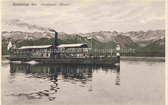 Dampfer Binnenschifffahrt Salondampfer Bavaria Starnberger See
