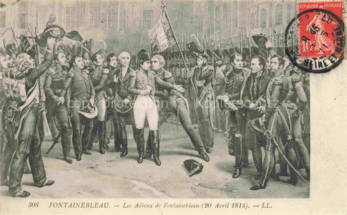 Napoleon Bonaparte Adel Fontainebleau Adieux LL Nr. 308