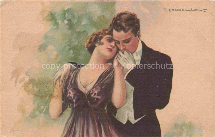 Corbell T. Kuenstlerkarte Liebespaar