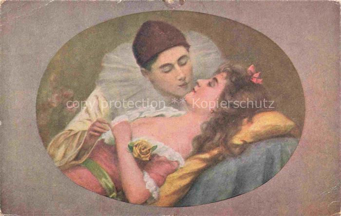 BELLET A. Kuenstlerkarte Lest Kolumbiny Salon J.P.P. Nr. 2176