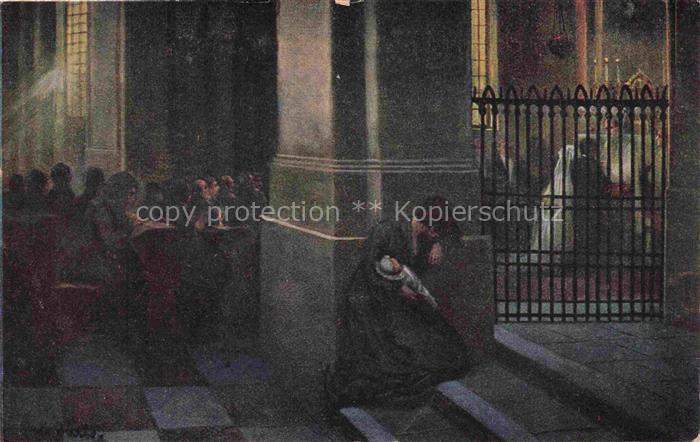 GaeRBER E. Kuenstlerkarte Nr. 235 Die Getaeuschte