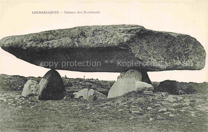 Dolmens Huenengrab Huenensteine-- Locmariaquer Marchands