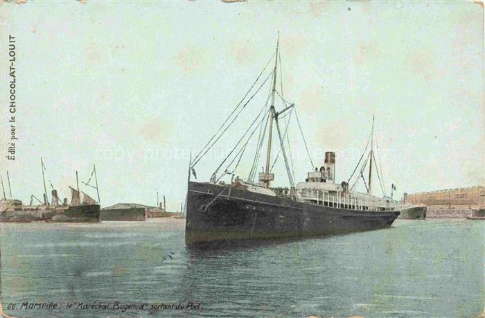 Dampfer Oceanliner Marseille Marechal Burgenud