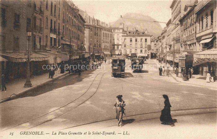 STRAssENBAHN Tramway-- Grenoble Place Grenette Saint Eynard