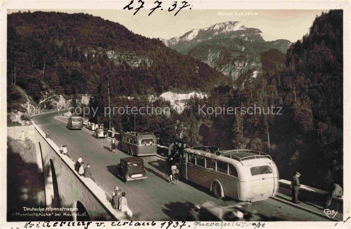 Omnibus Autobus Deutsche Alpenstrasse