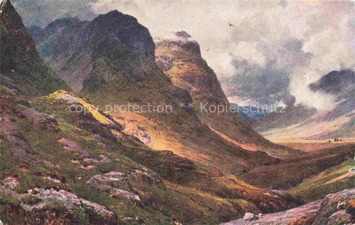 PALMER Sutton Harold (1854-1933) Kuenstlerkarte UK Glencoe Argyllshire