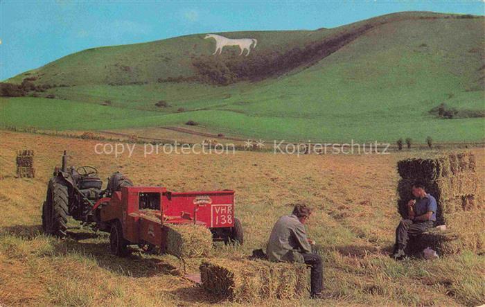 Landwirtschaft Agriculturo Agriculture-- White Horse Westbury Wiltshire Tracktor
