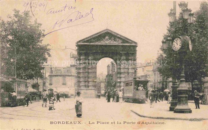 STRAssENBAHN Tramway-- Bordeaux Place Porte Aquitaine