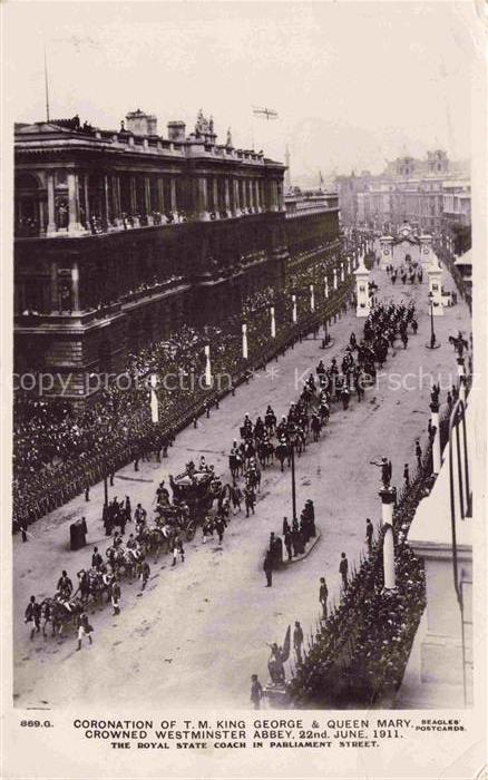 Adel UK England Koenigshaus Coronation King George Queen Mary