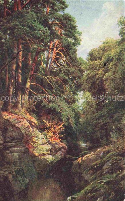 PALMER Sutton Harold (1854-1933) Kuenstlerkarte UK Killin Perthshire