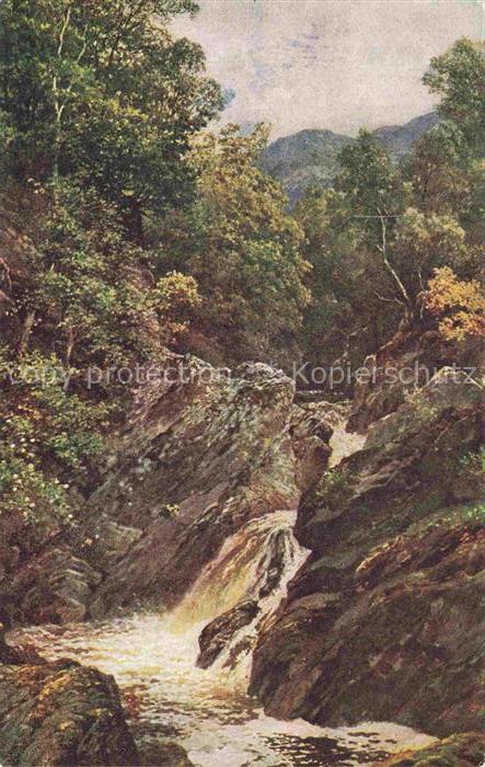 PALMER Sutton Harold (1854-1933) Kuenstlerkarte UK In Glenfinlas Perthshire