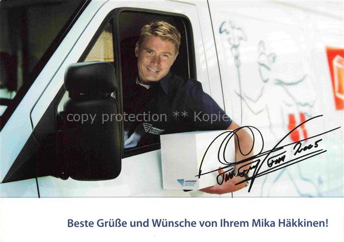 Formel1 Formel 1 Rennsport Autos Mika Haekkinen Autogramm