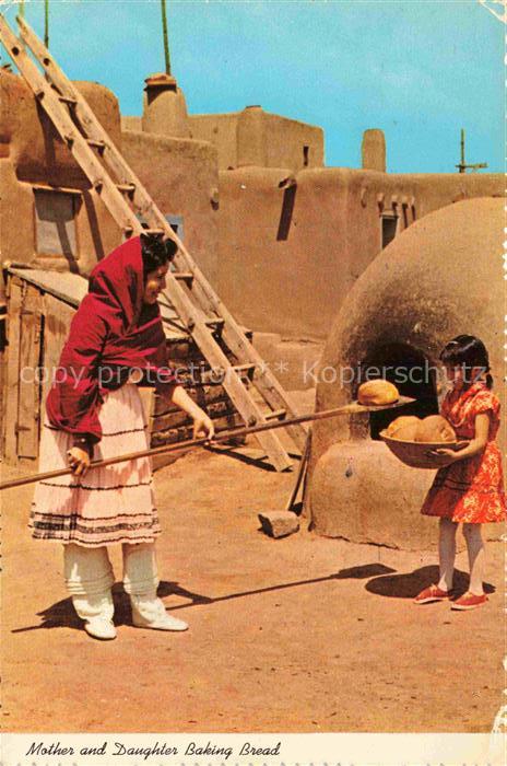 Baeckerei Boulangerie Bakery-- Mutter Kind Backen Brot Indian