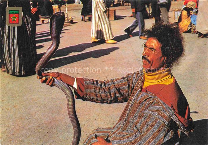 Schlangenbeschwoerer Schlangen Snakes Serpents Serpientes-- Marruecos Tipico